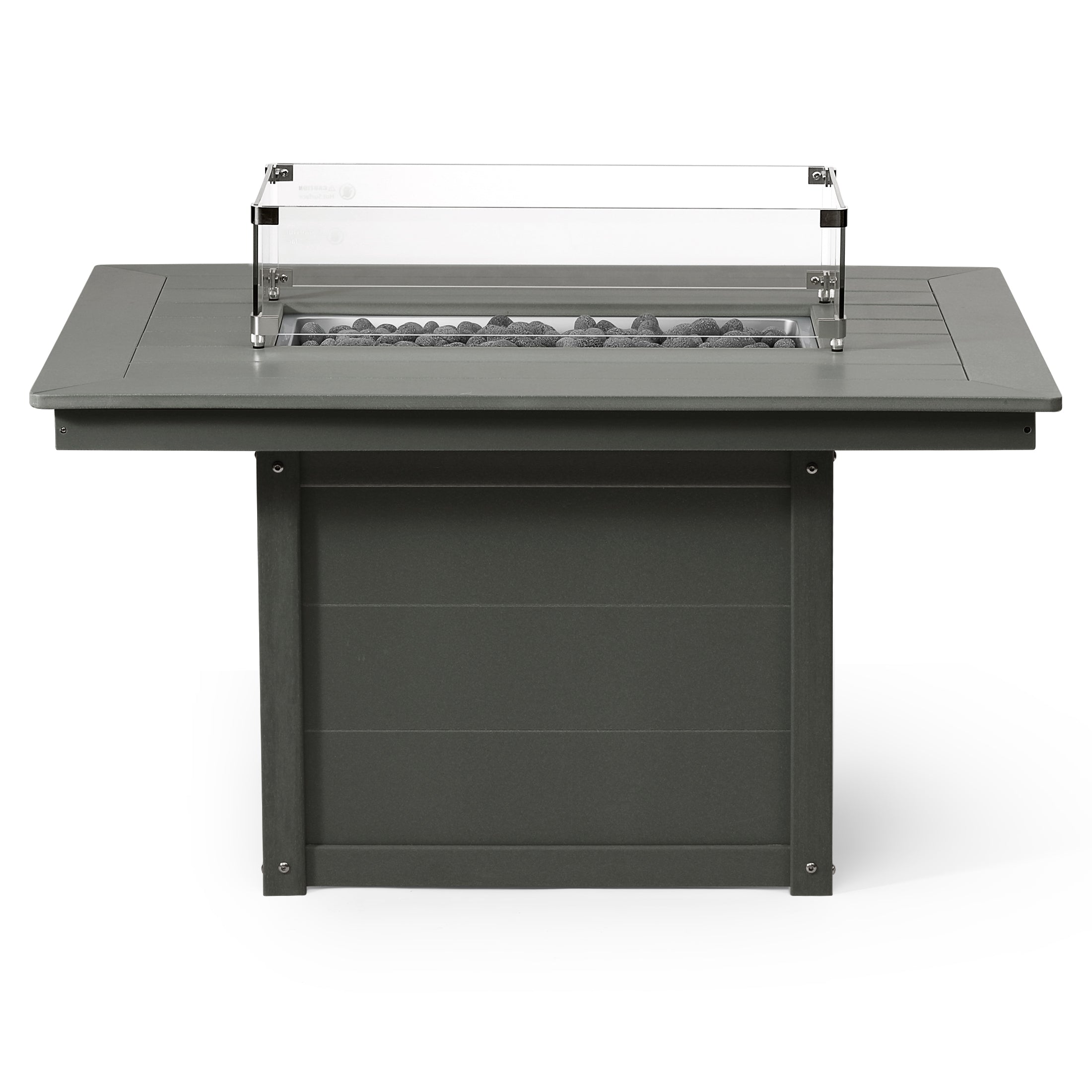 Helios 46" Modern Outdoor 55,000 BTU Patio Gas Propane Rectangle Deck Fire Pit Table