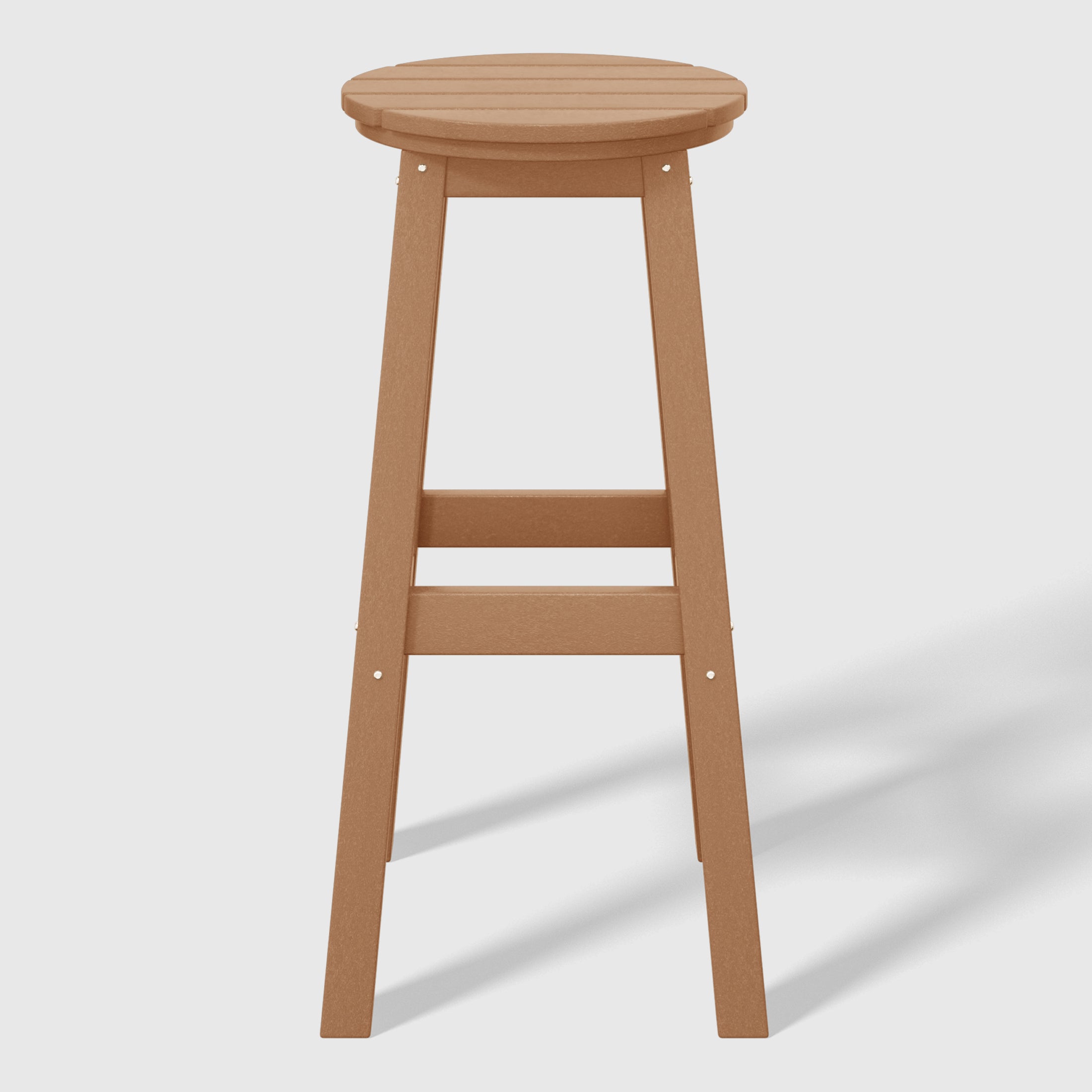 Malibu 29" HDPE Outdoor Patio Round Bar Stool Set of 2