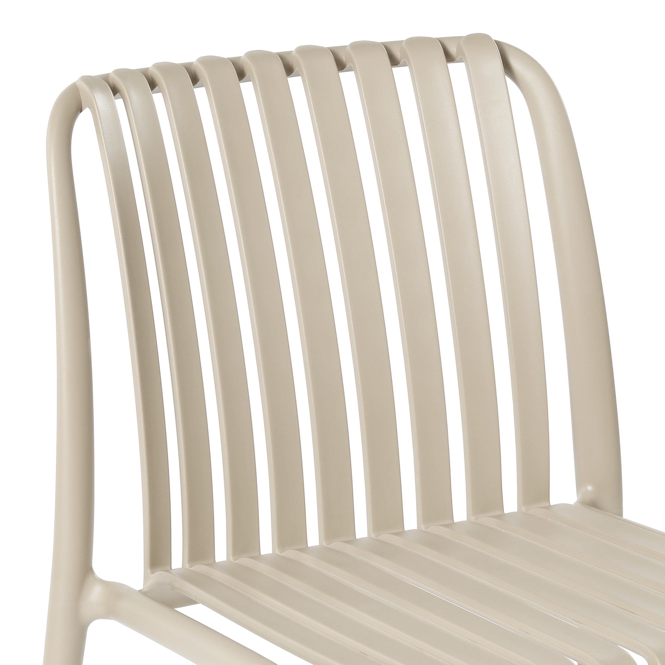 Playa 7-Piece Outdoor Patio Dining Table Set With Stackable Patio Chairs