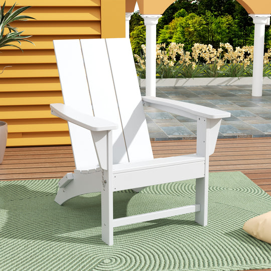 Ashore HDPE Modern Outdoor Patio Folding Adirondack Chair