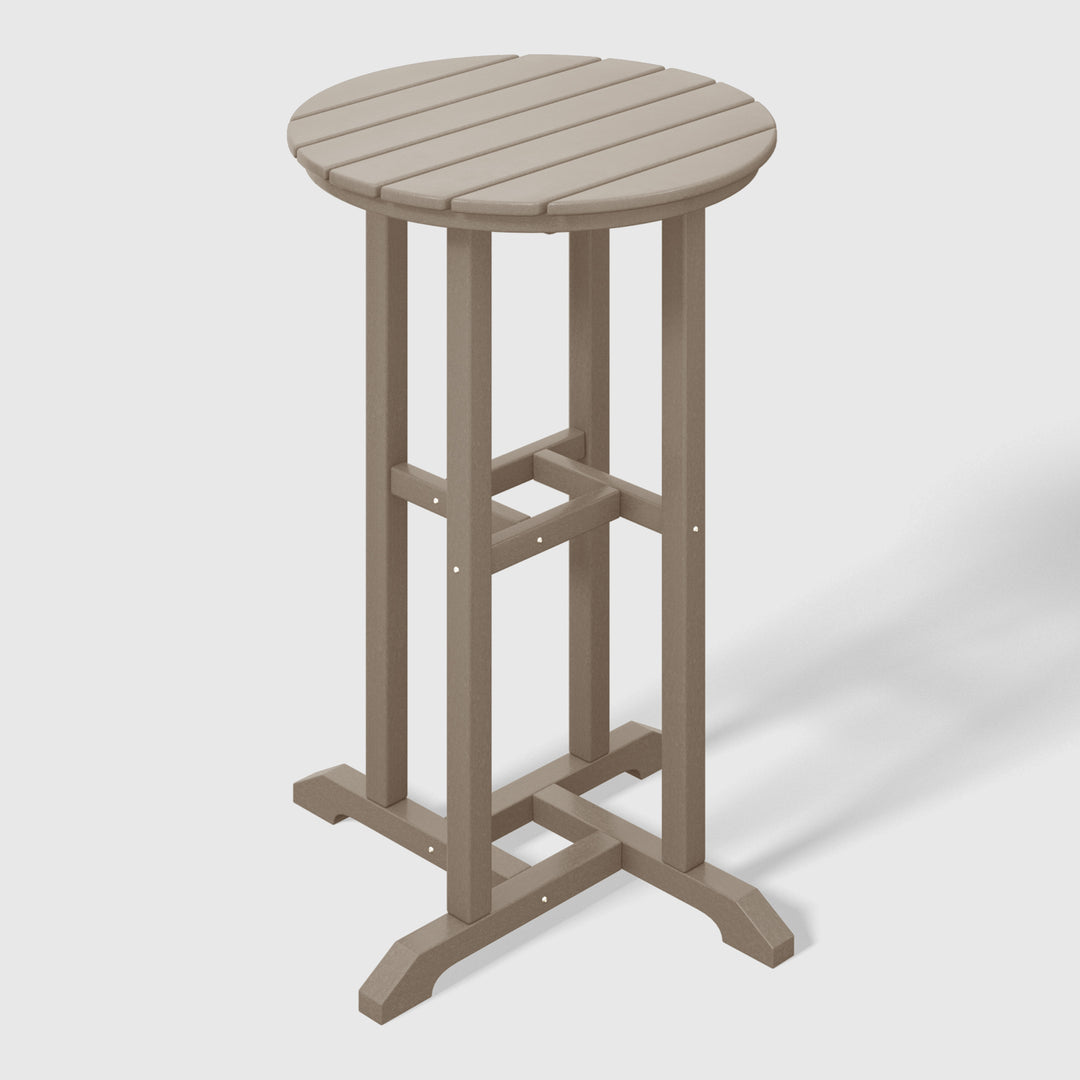 Malibu 37" Counter Height Round Outdoor Patio Bistro Bar Table