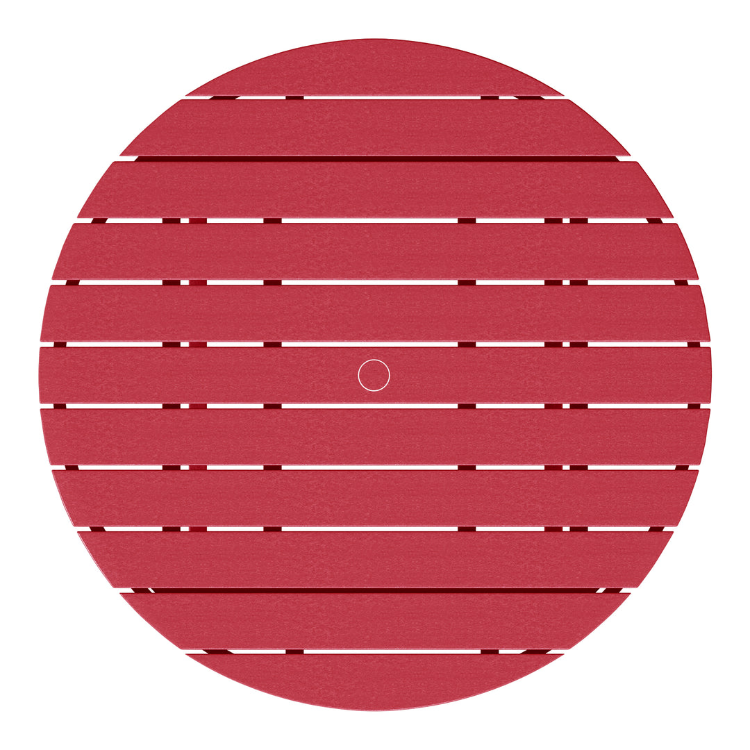 Malibu Low Outdoor HDPE Round Patio Coffee Table