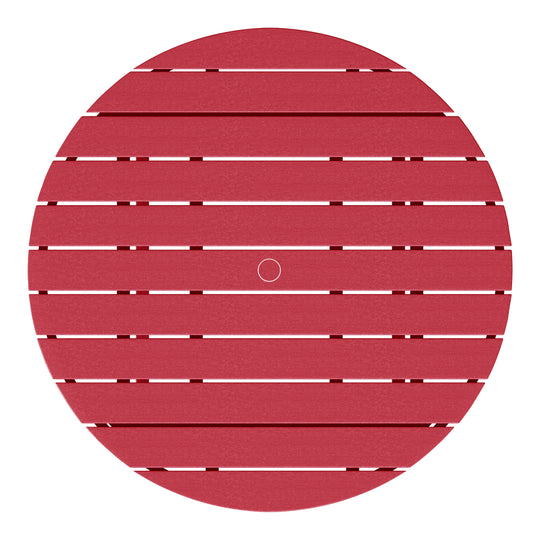 Malibu Low Outdoor HDPE Round Patio Coffee Table