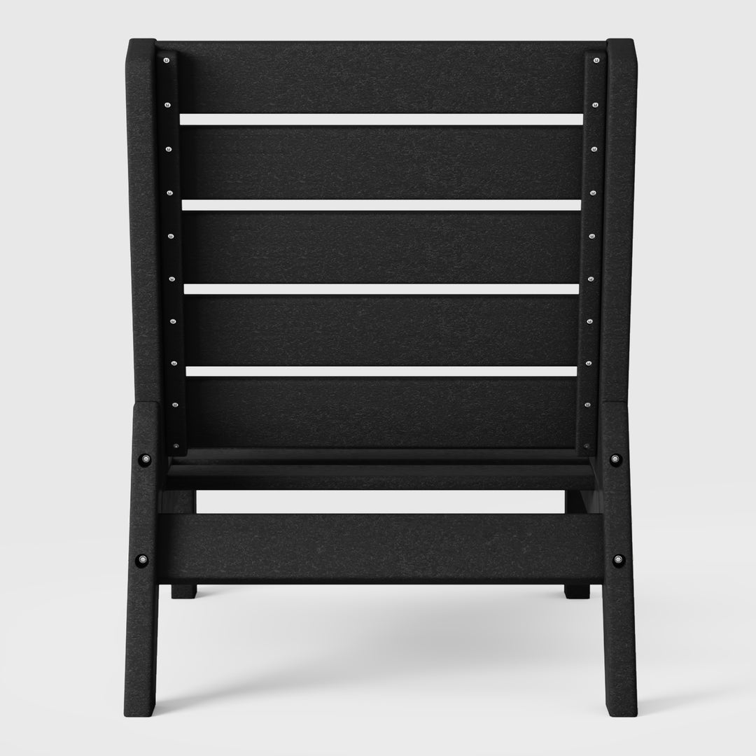 Avalon Outdoor HDPE Deep Seating Modular Armless Patio Chair with Patio Cushions