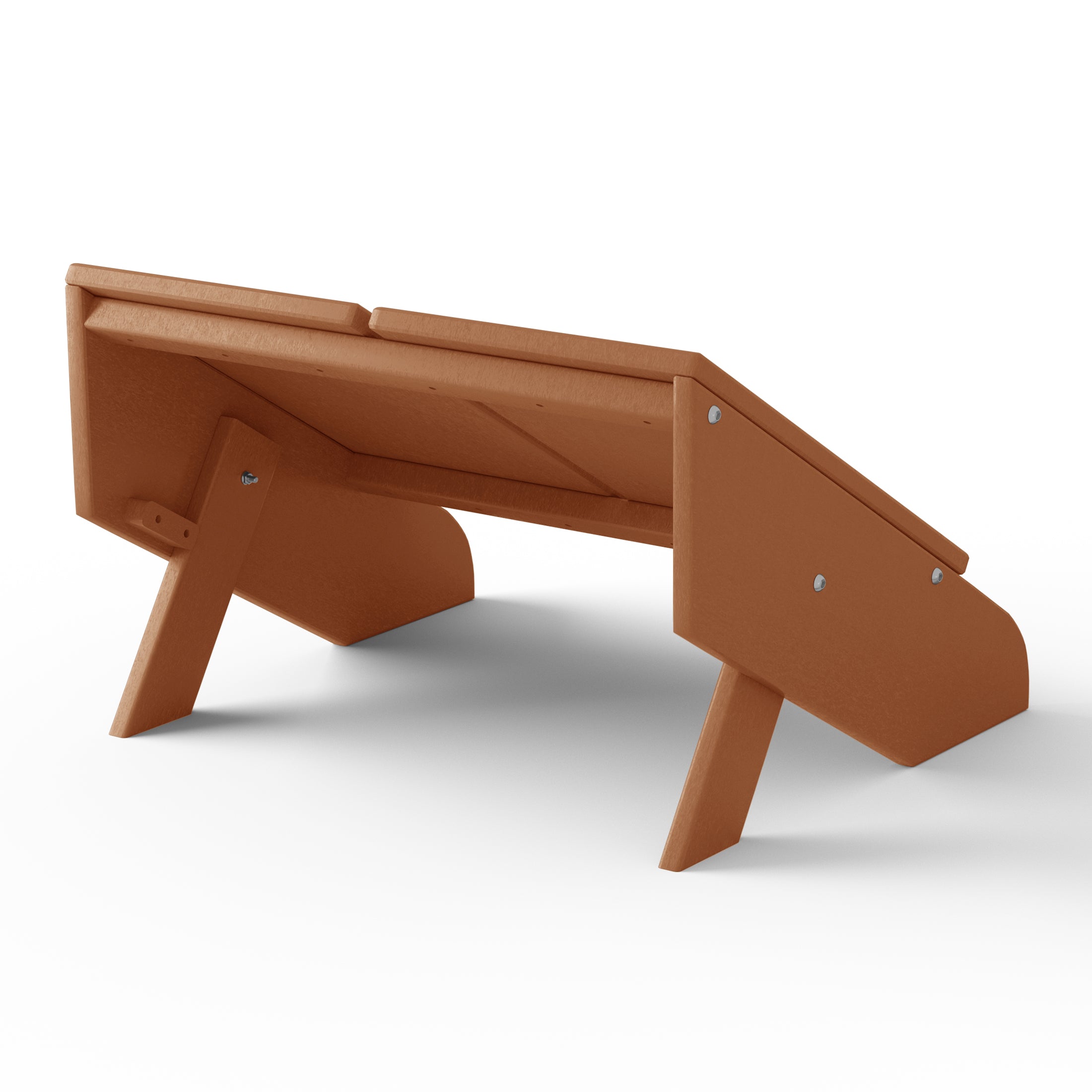 Riviera Modern HDPE Plastic Folding Patio Adirondack Ottoman