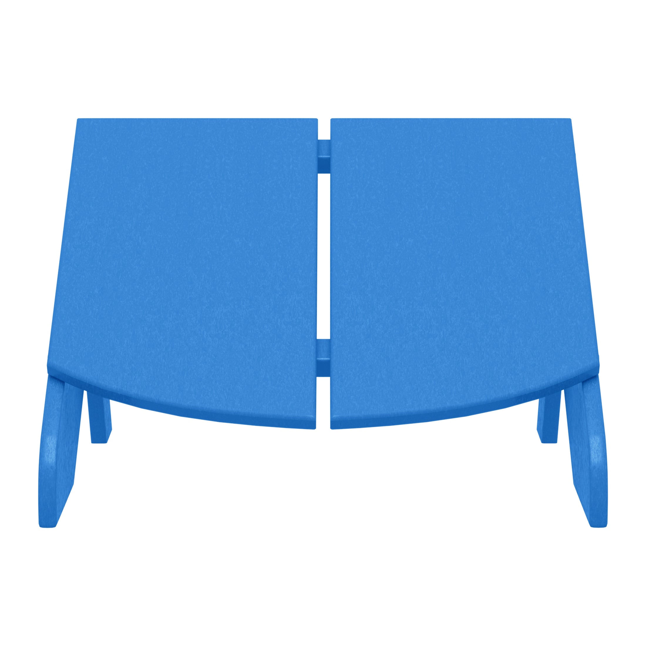 Riviera Modern HDPE Plastic Folding Patio Adirondack Ottoman