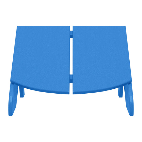 Riviera Modern HDPE Plastic Folding Patio Adirondack Ottoman