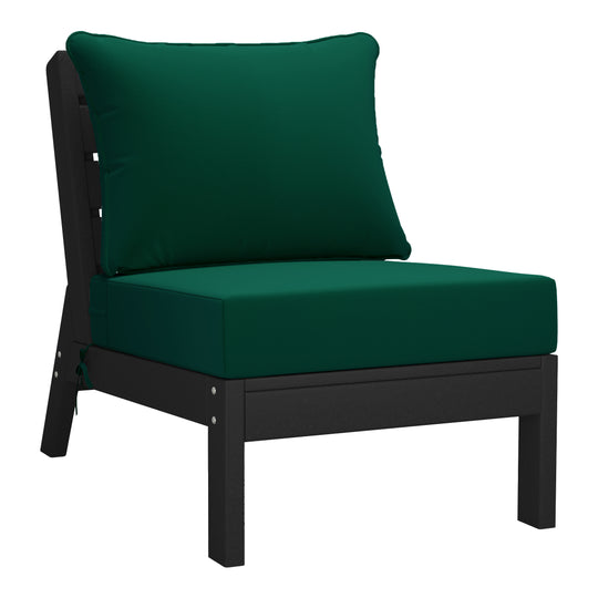 Avalon Outdoor Patio HDPE Sectional Sofa with Patio Cushions