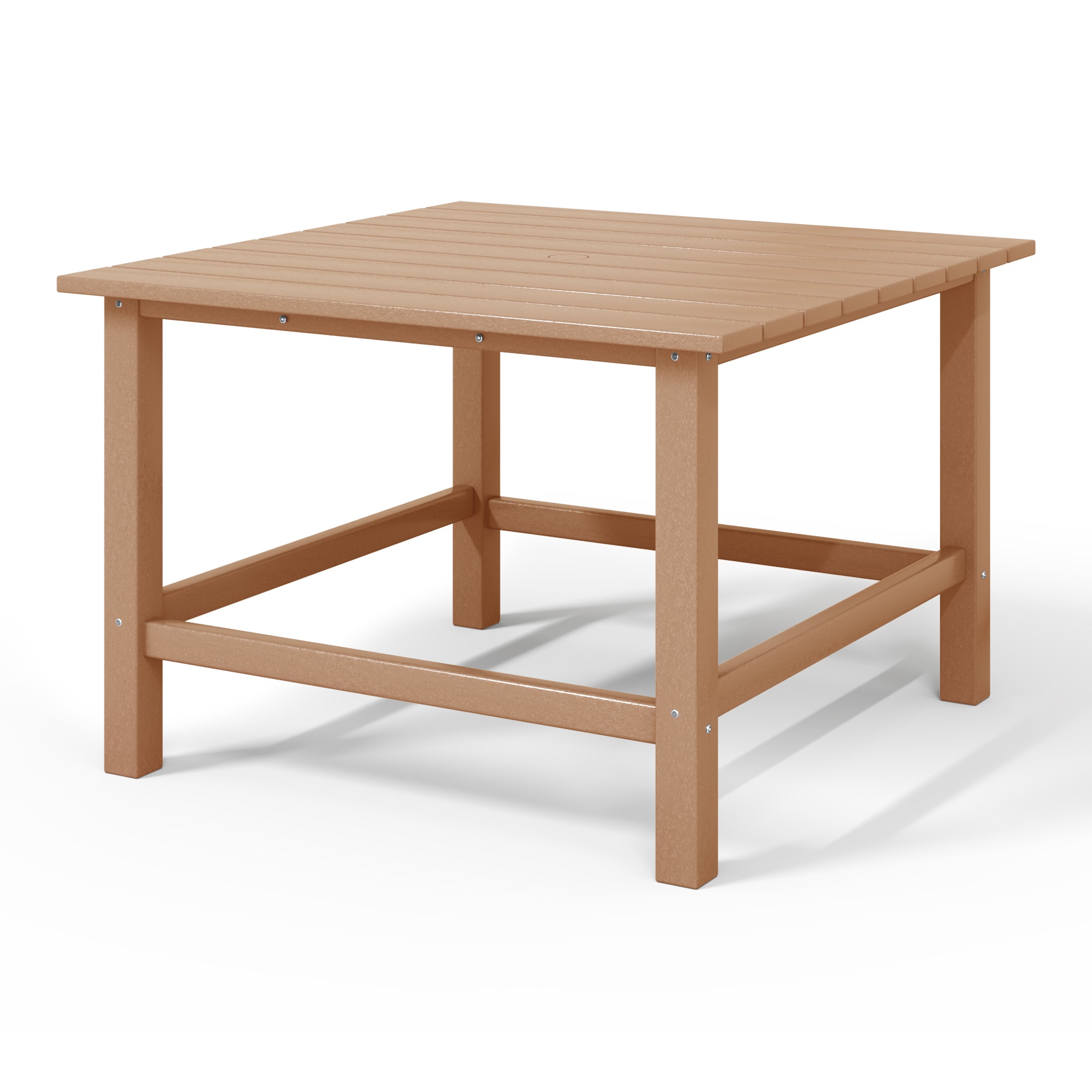 Malibu Kids Outdoor Patio Furniture HDPE 30" Wide Square Dining Table