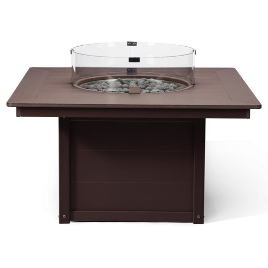 Helios 42" Modern Outdoor Patio Propane Square Fire Pit Table