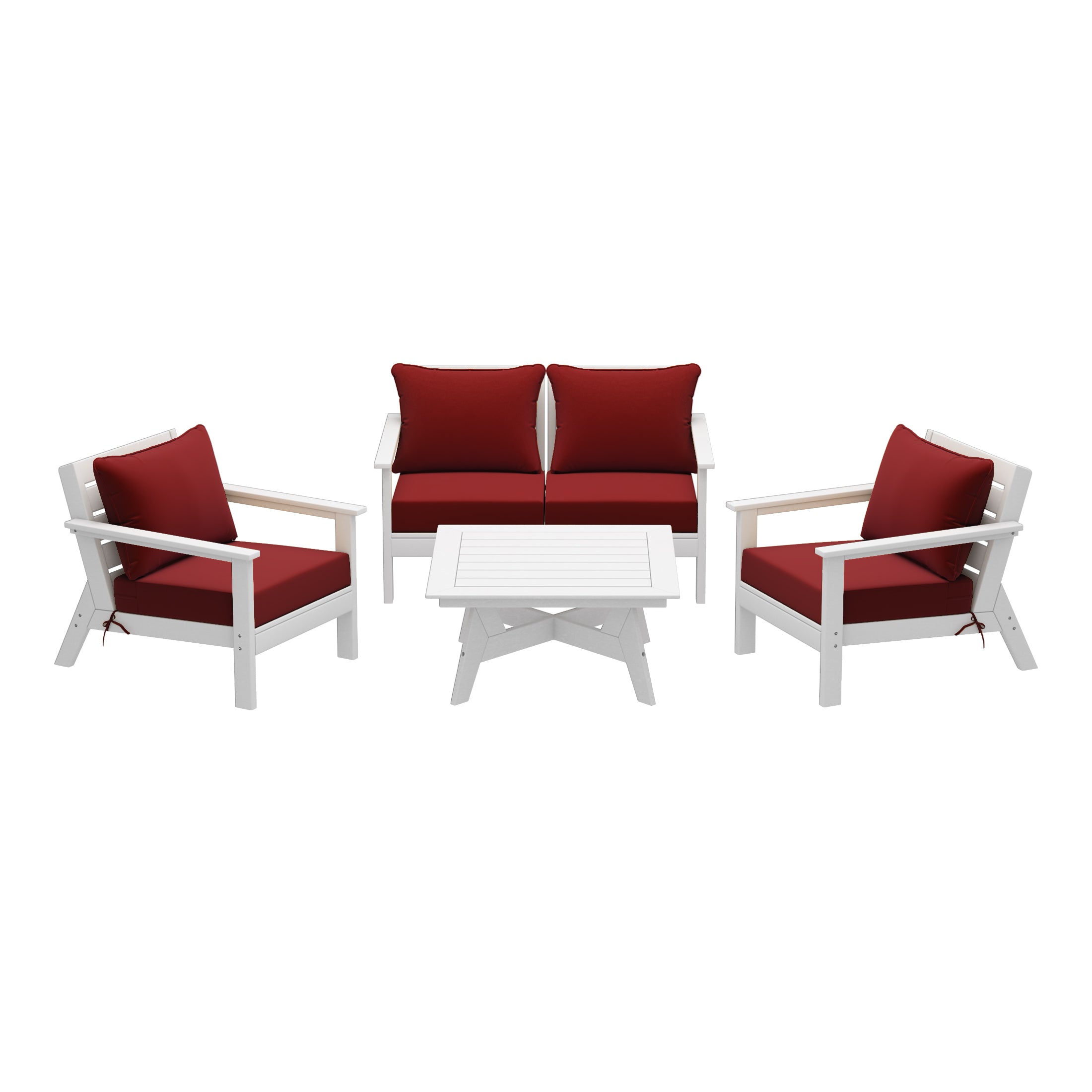 Avalon Outdoor 5-Piece Modular Sectional Patio Furniture Sofa Set