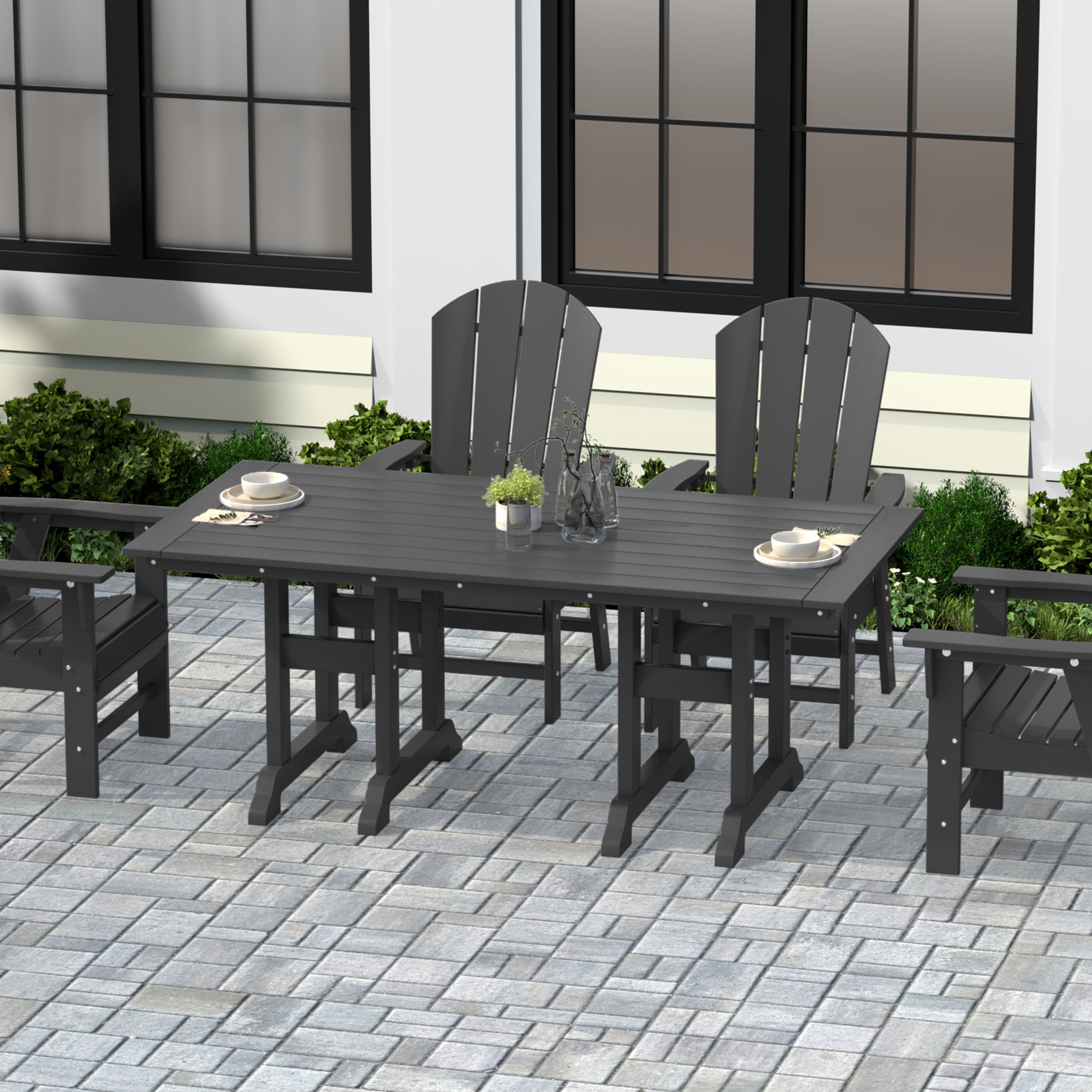 Malibu 71" Outdoor Patio Dining Table