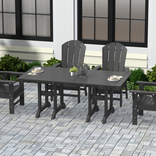 Malibu 71" Outdoor Patio Dining Table