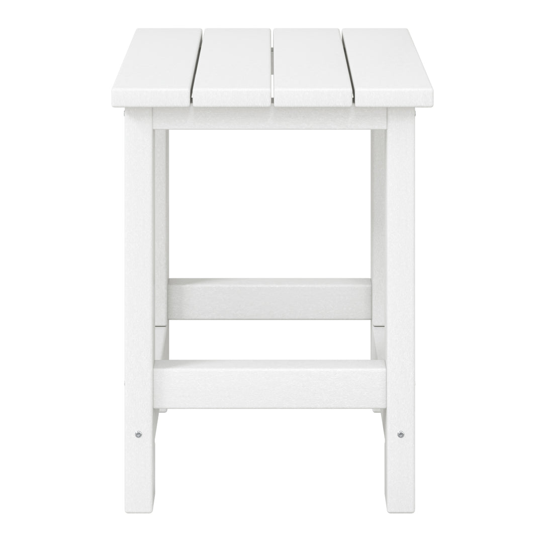 Malibu Kids Outdoor Patio Furniture HDPE Adirondack Square Side Table