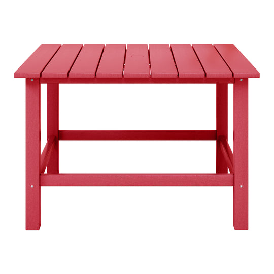 Malibu Kids Outdoor Patio Furniture HDPE Square Dining Table