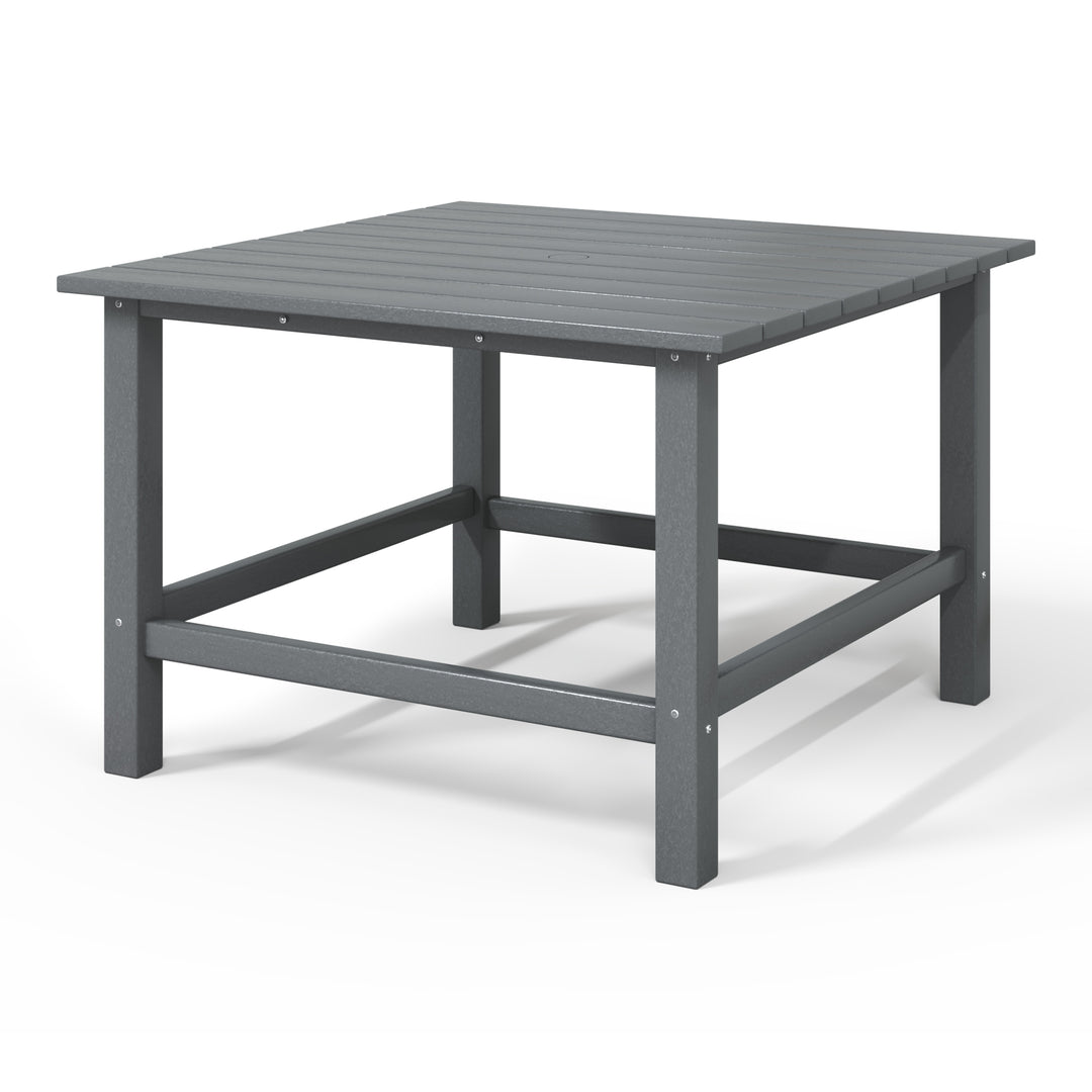 Malibu Kids Outdoor Patio Furniture HDPE Square Dining Table