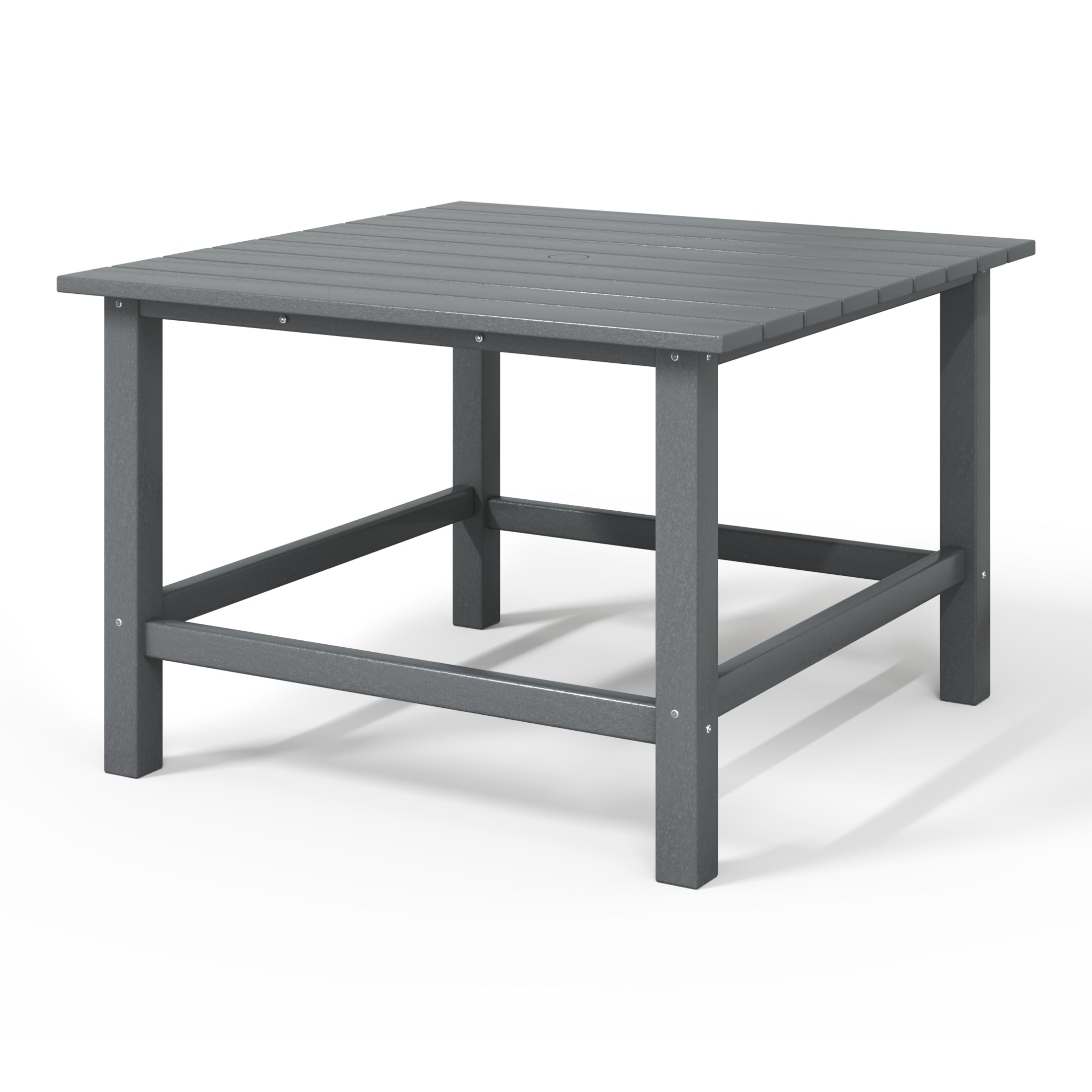 Malibu Kids Outdoor Patio Furniture HDPE 30" Wide Square Dining Table
