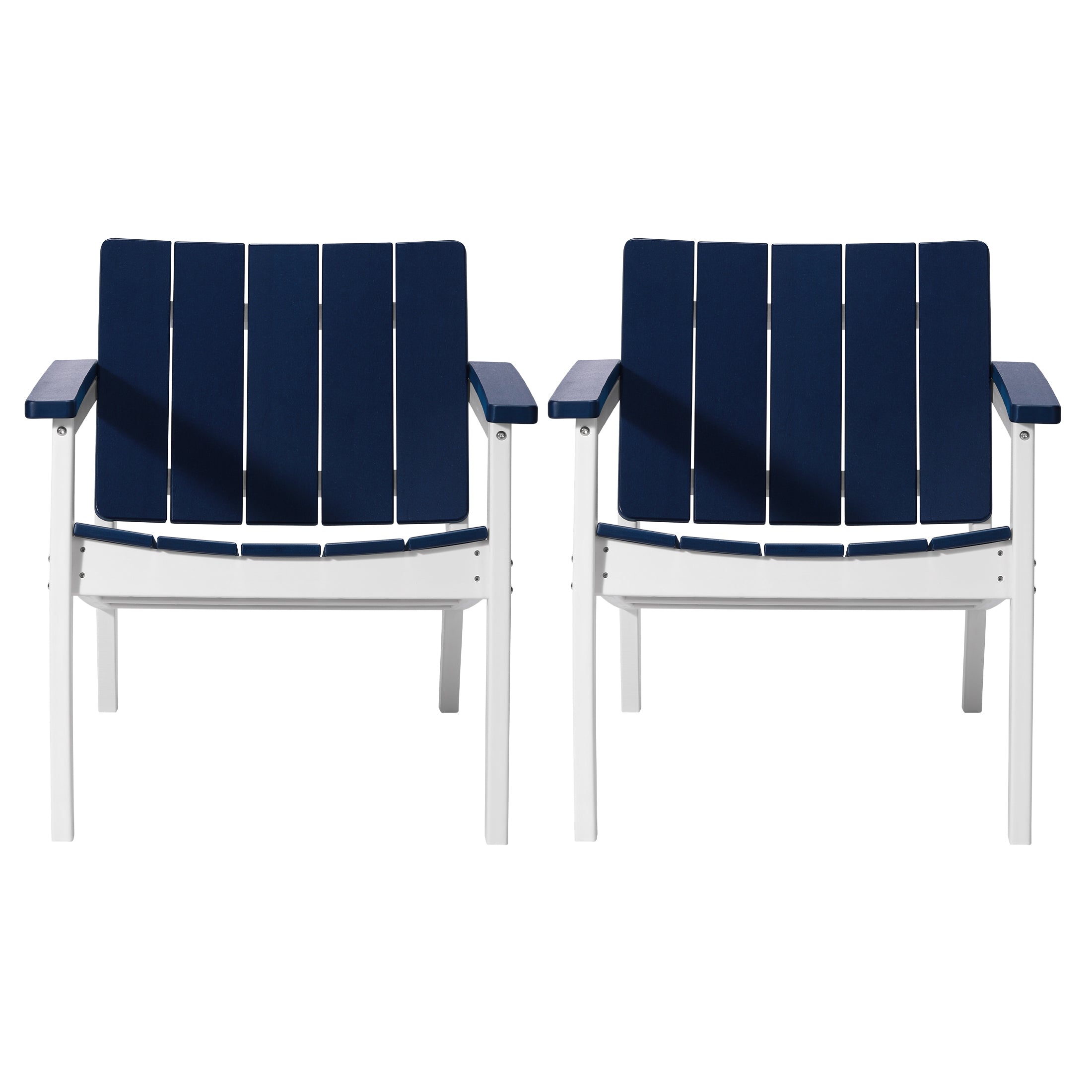 Pacifica Outdoor HDPE Modern Patio Club Armchairs (Set of 2)