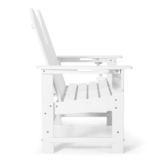 St. Augustine Outdoor Patio 49" HDPE Adirondack Garden Bench