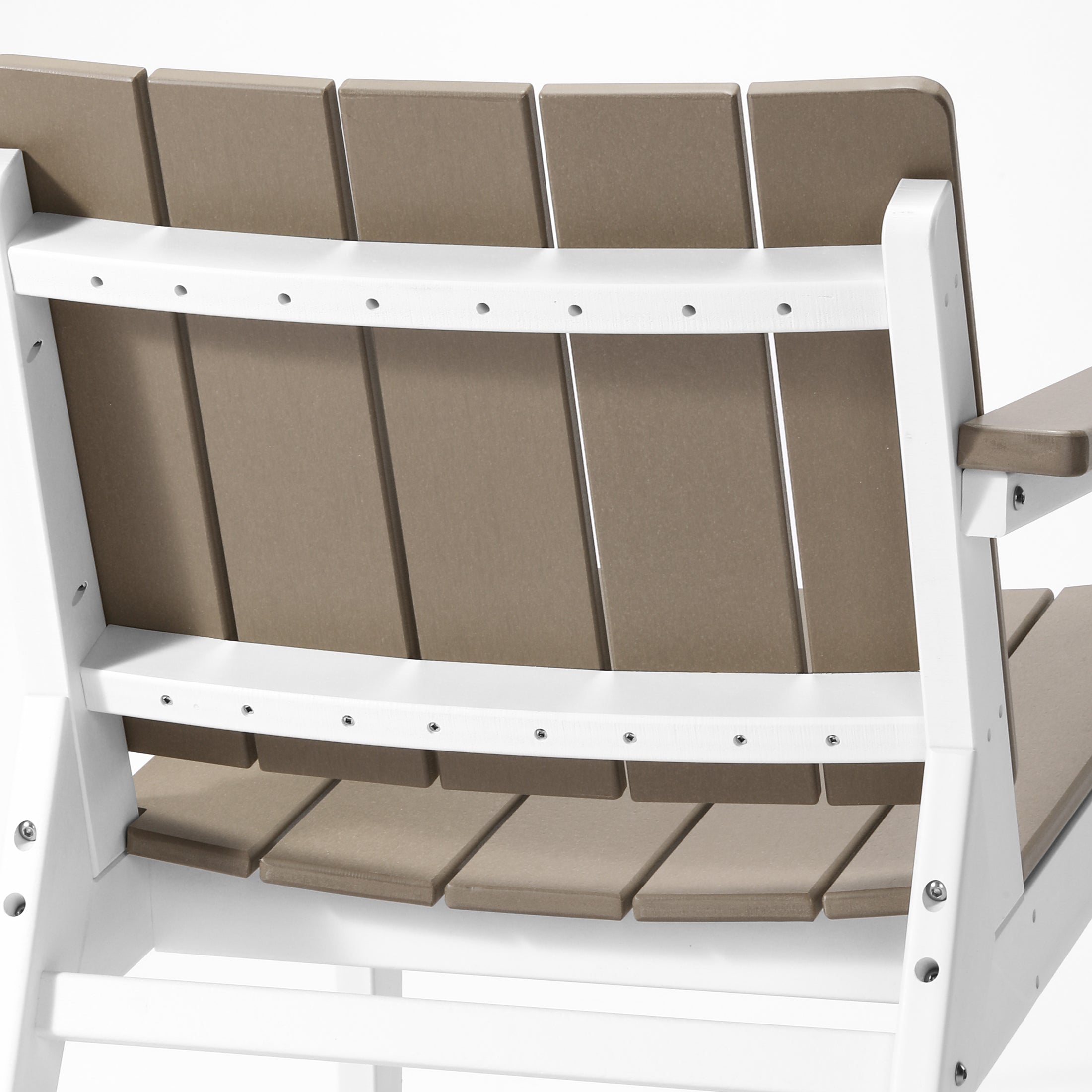Pacifica 3-Piece Outdoor HDPE Conversation Set with Deep Seating Chairs and Round Side Table