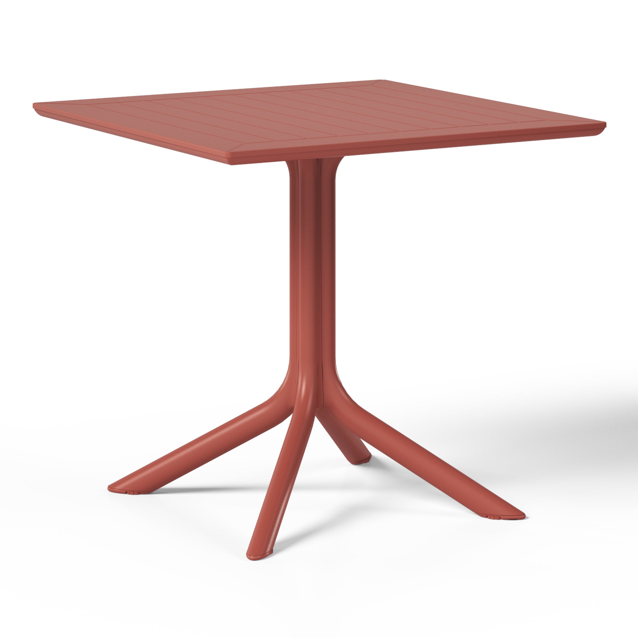 Playa 31.5" Square Outdoor Plastic Resin Patio Dining Table for 4
