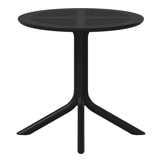 Playa 31.5" Round Plastic Outdoor Patio Dining Table for 4