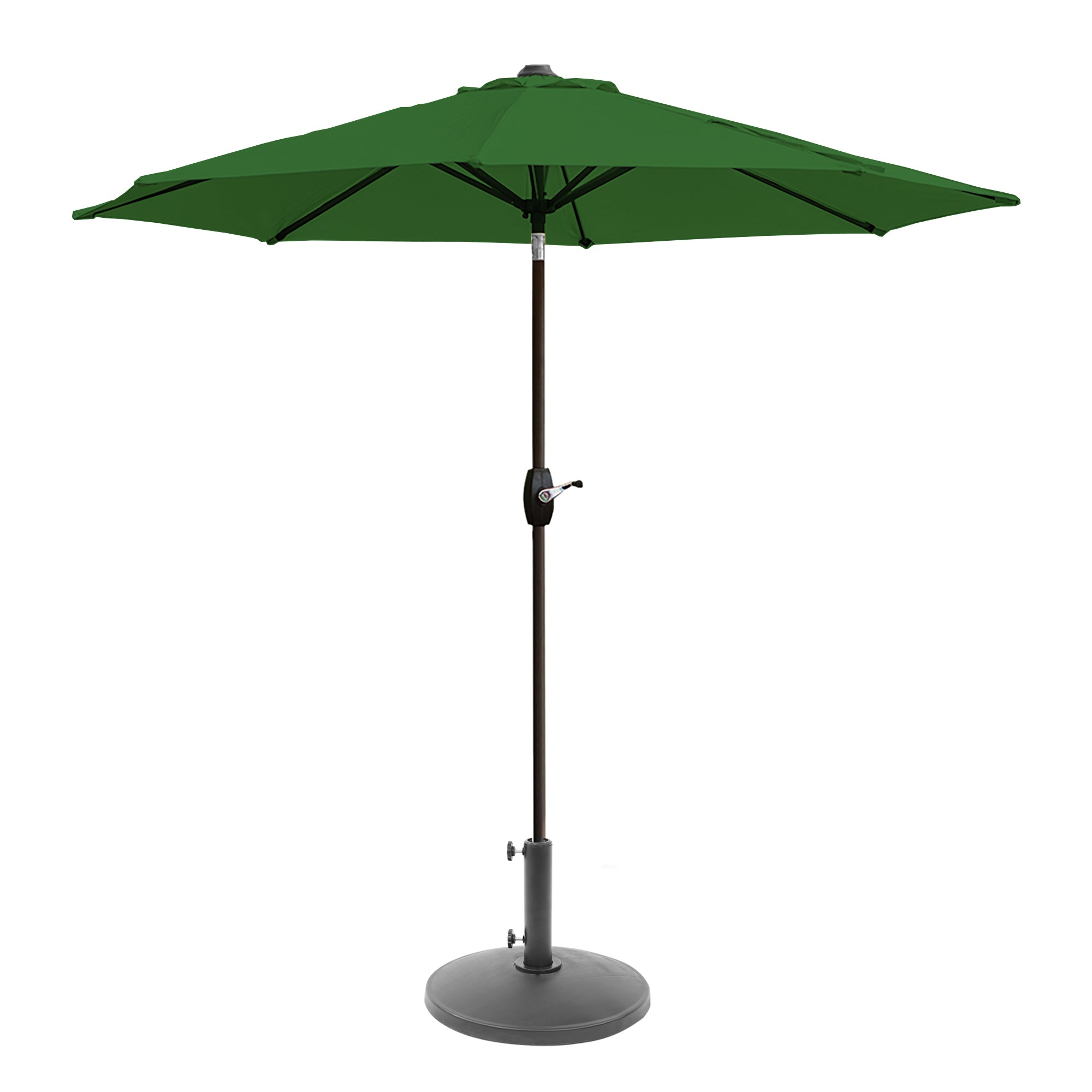 Paolo 9 ft. Patio Table Umbrella with tilt, crank features and free standing weight base kit