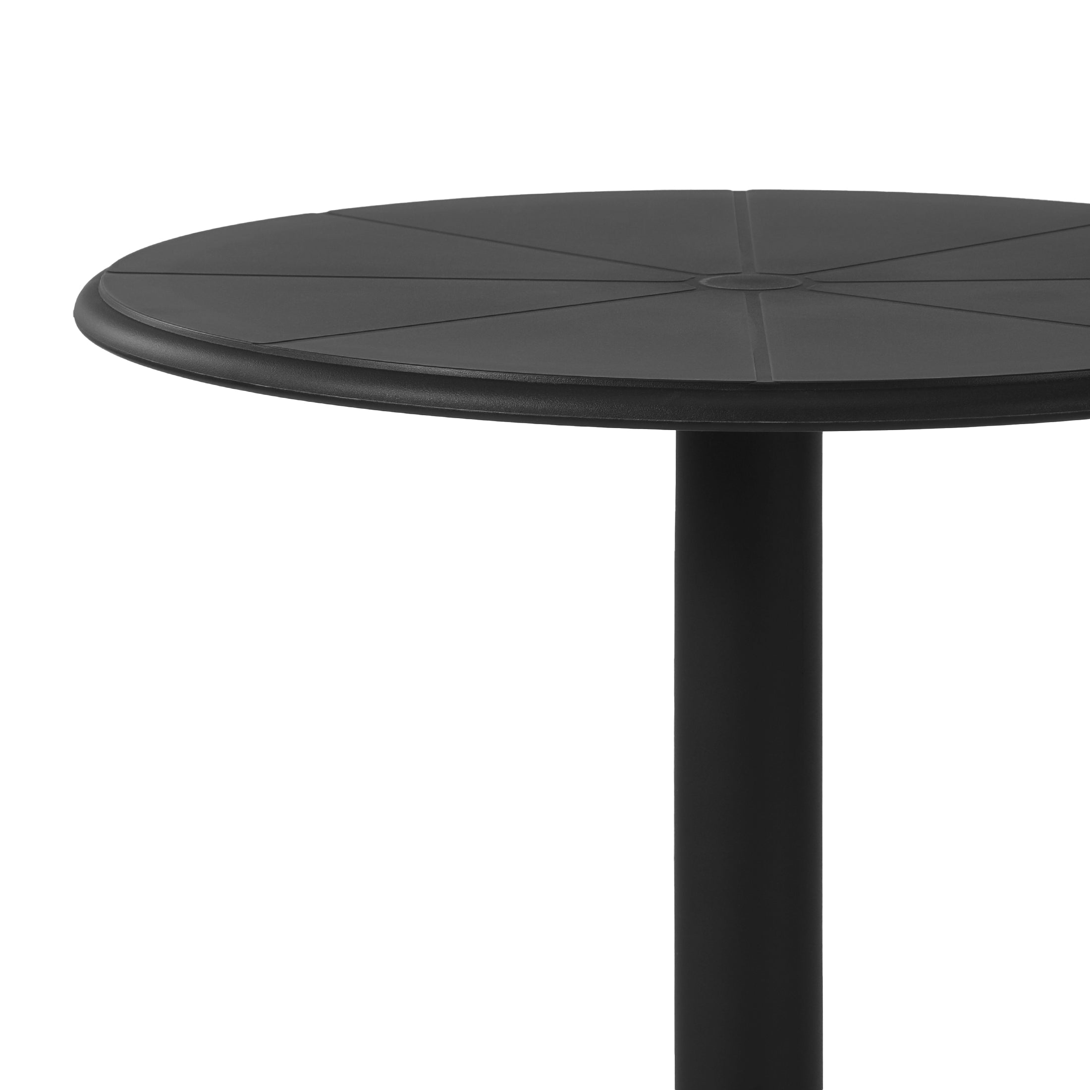 Playa 3-Piece Outdoor Resin Patio Bistro Table Set with Stackable Patio Dining Side Chairs For 2