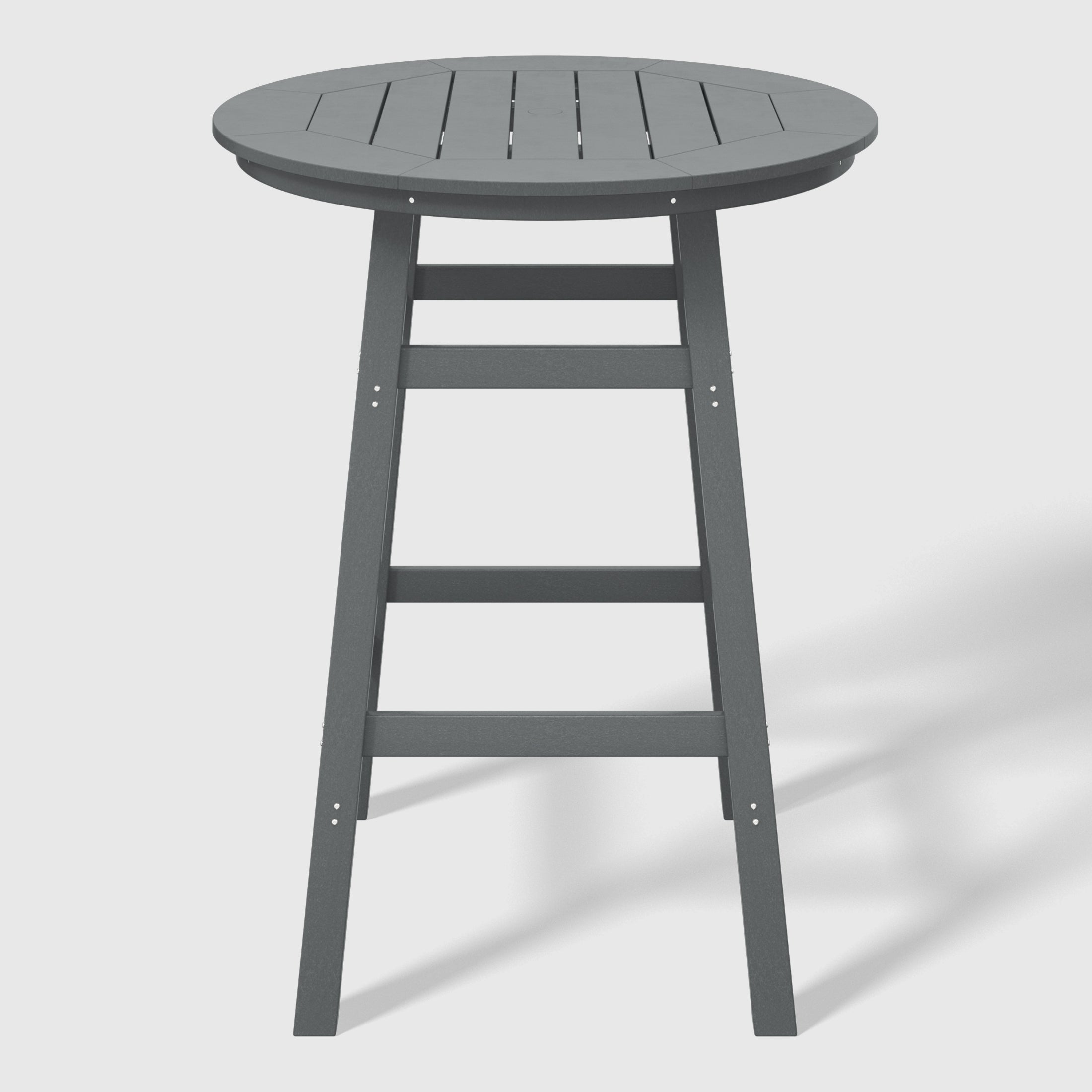 Malibu Outdoor 35" HDPE Round Patio Bar Height Table