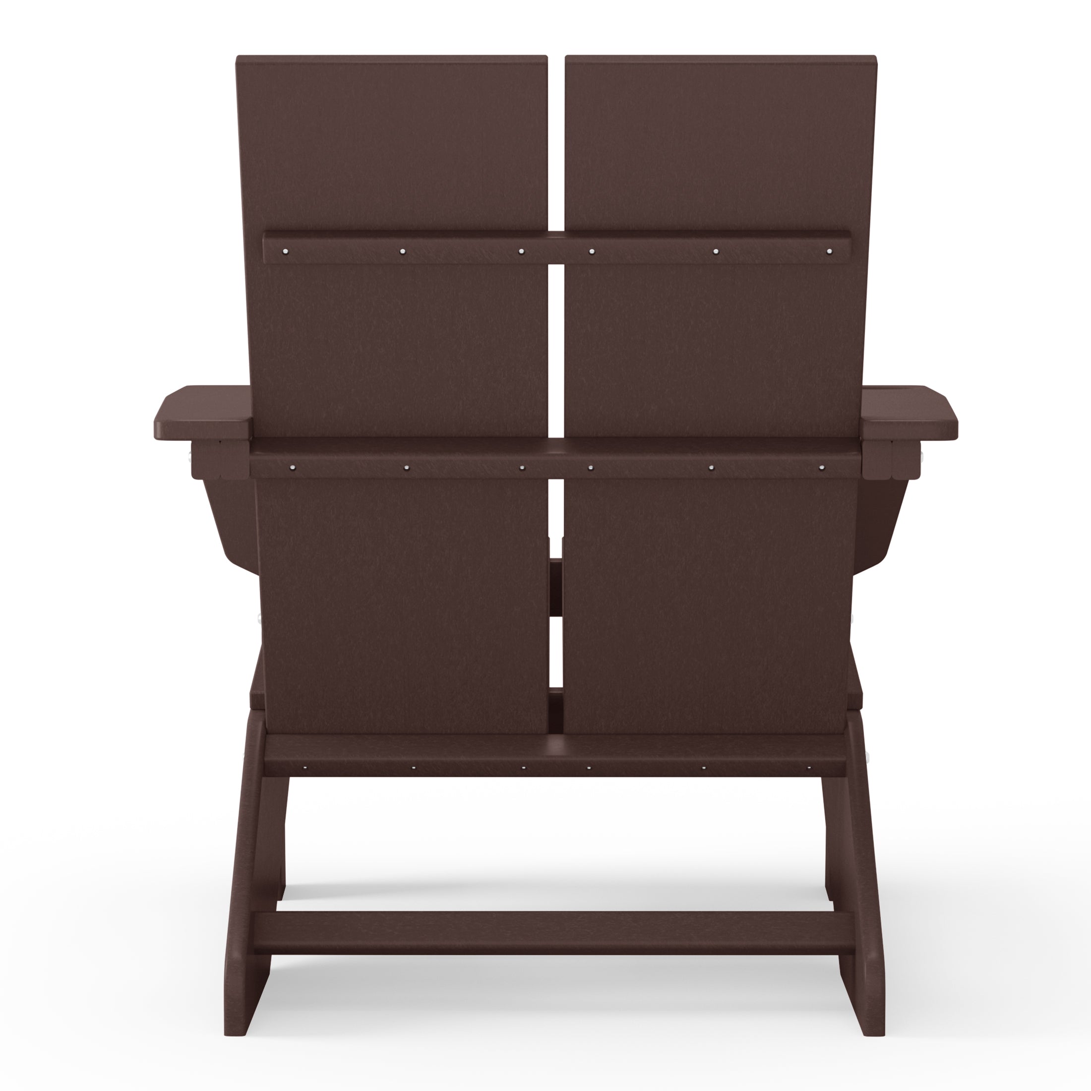 Riviera Outdoor HDPE Modern Adirondack Chair with Cup Holder