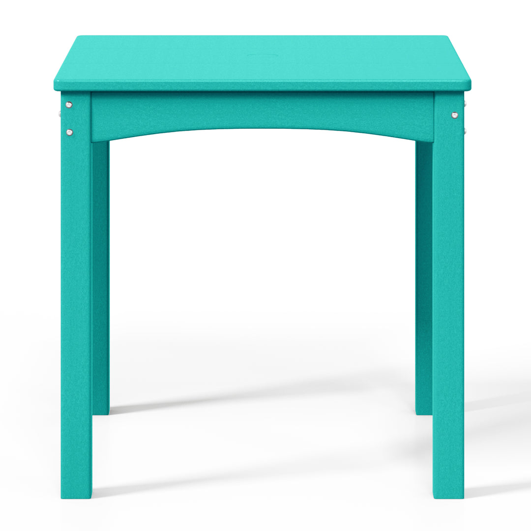 Treehouse Kids 24" Wide HDPE Plastic Childrens Square Dinner Table