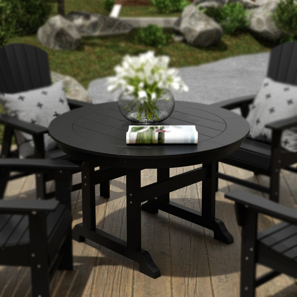 Malibu 47" Outdoor Patio Round Dining Table