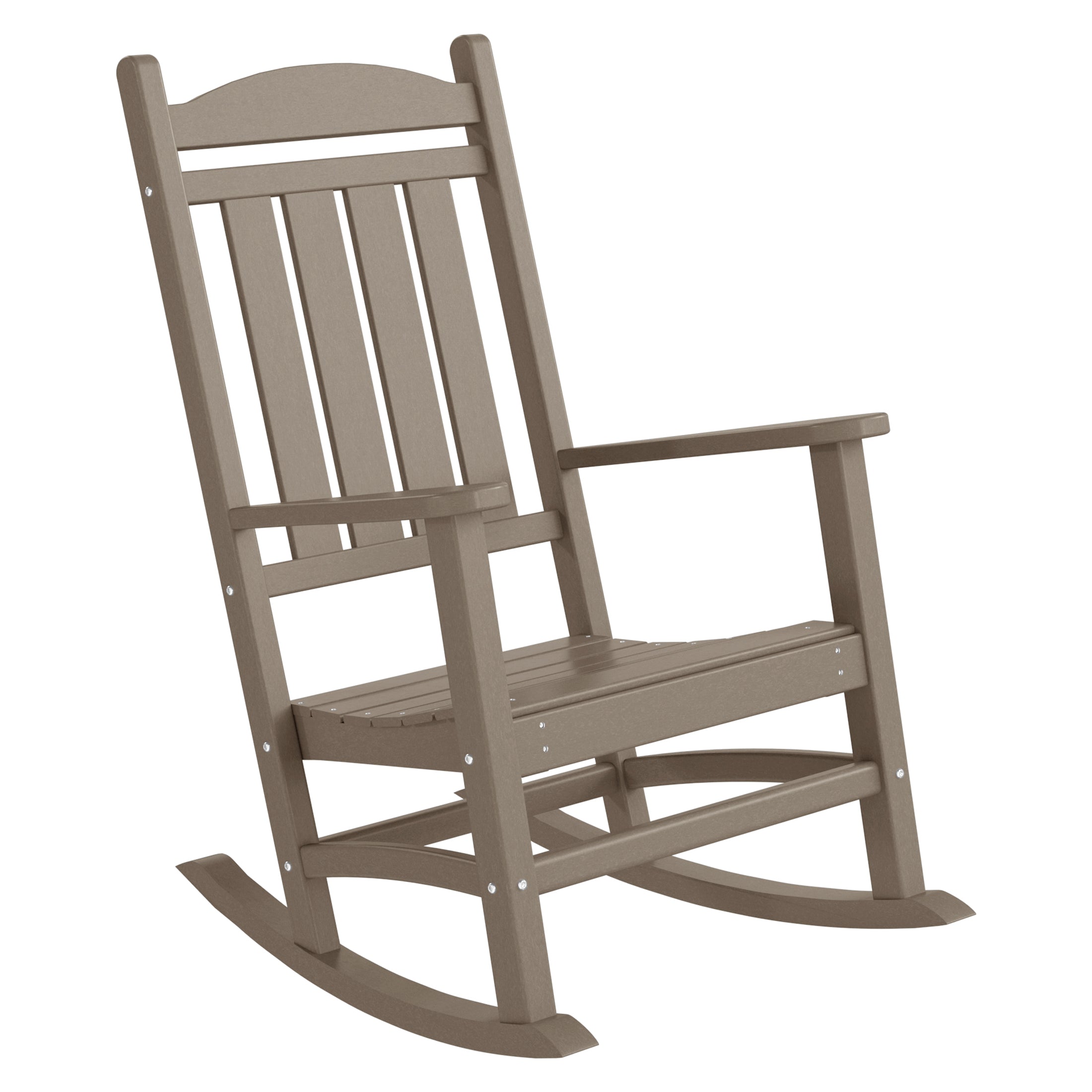Malibu 5-Piece HDPE Outdoor Patio Furniture Couch and Rocking Chair Set