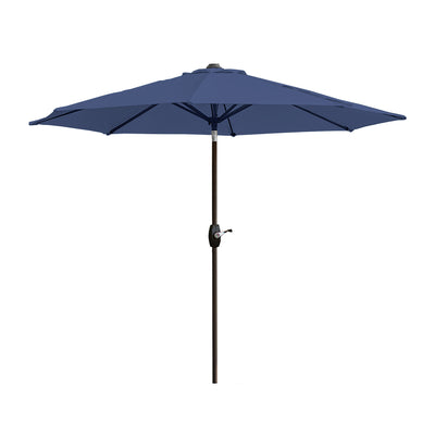 Paolo 9 ft. Patio Umbrella with Black Round Weight Base Kit