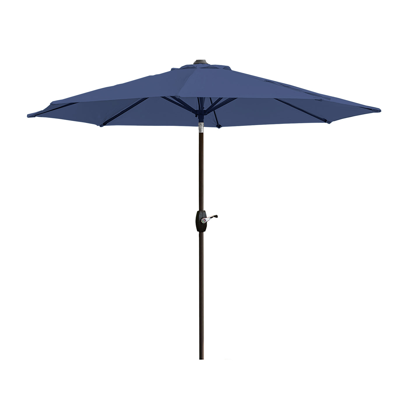 Paolo 9 ft. Patio Umbrella with Bronze Round Weight Base Kit