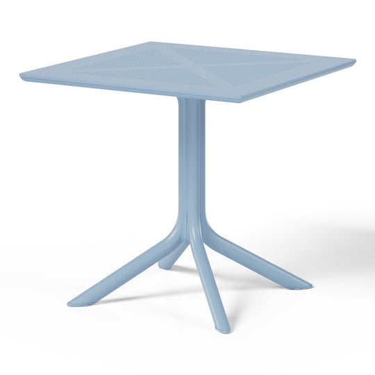 Playa Modern 5-Piece Resin Patio Dining Table Set with Stackable Patio Dining Chairs