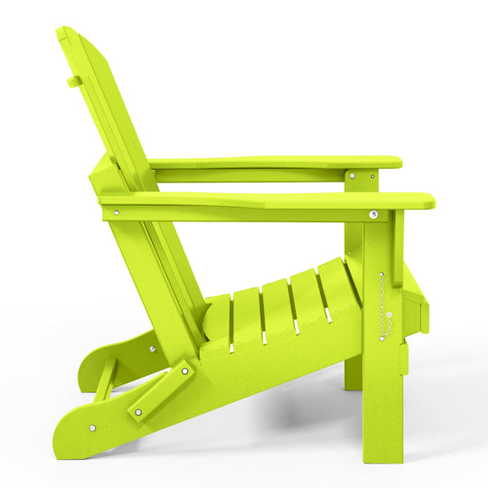 Malibu 2 piece set outdoor folding Poly Adirondack chair
