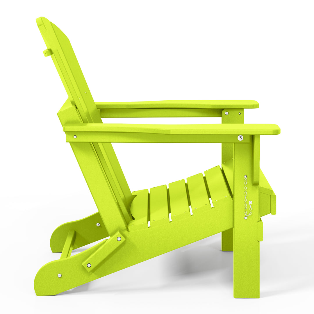 Malibu 4-Piece set outdoor folding Poly Adirondack chair