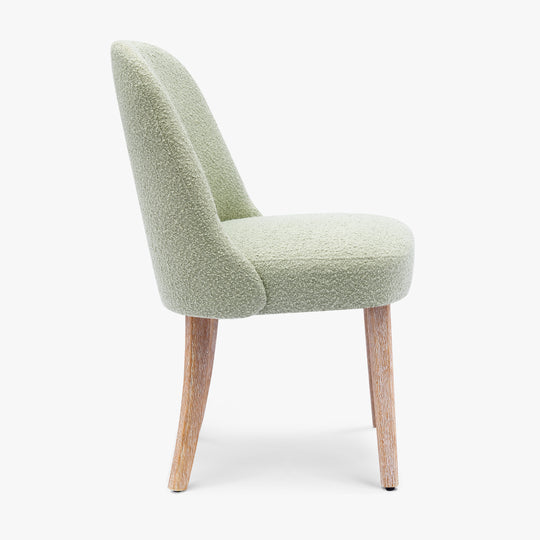 Genevieve Mid-Century Modern Upholstered Boucle Dining Chair