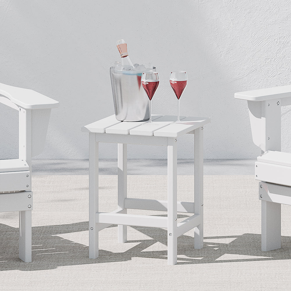 Malibu 14" square outdoor Side table for Adirondack chair