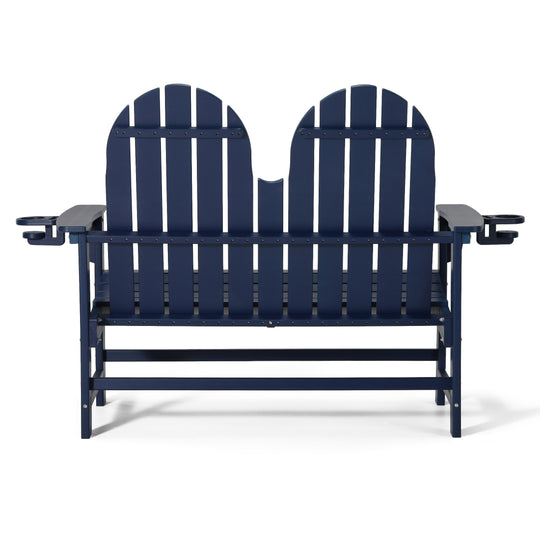 St. Augustine Outdoor Patio 49" HDPE Adirondack Garden Bench