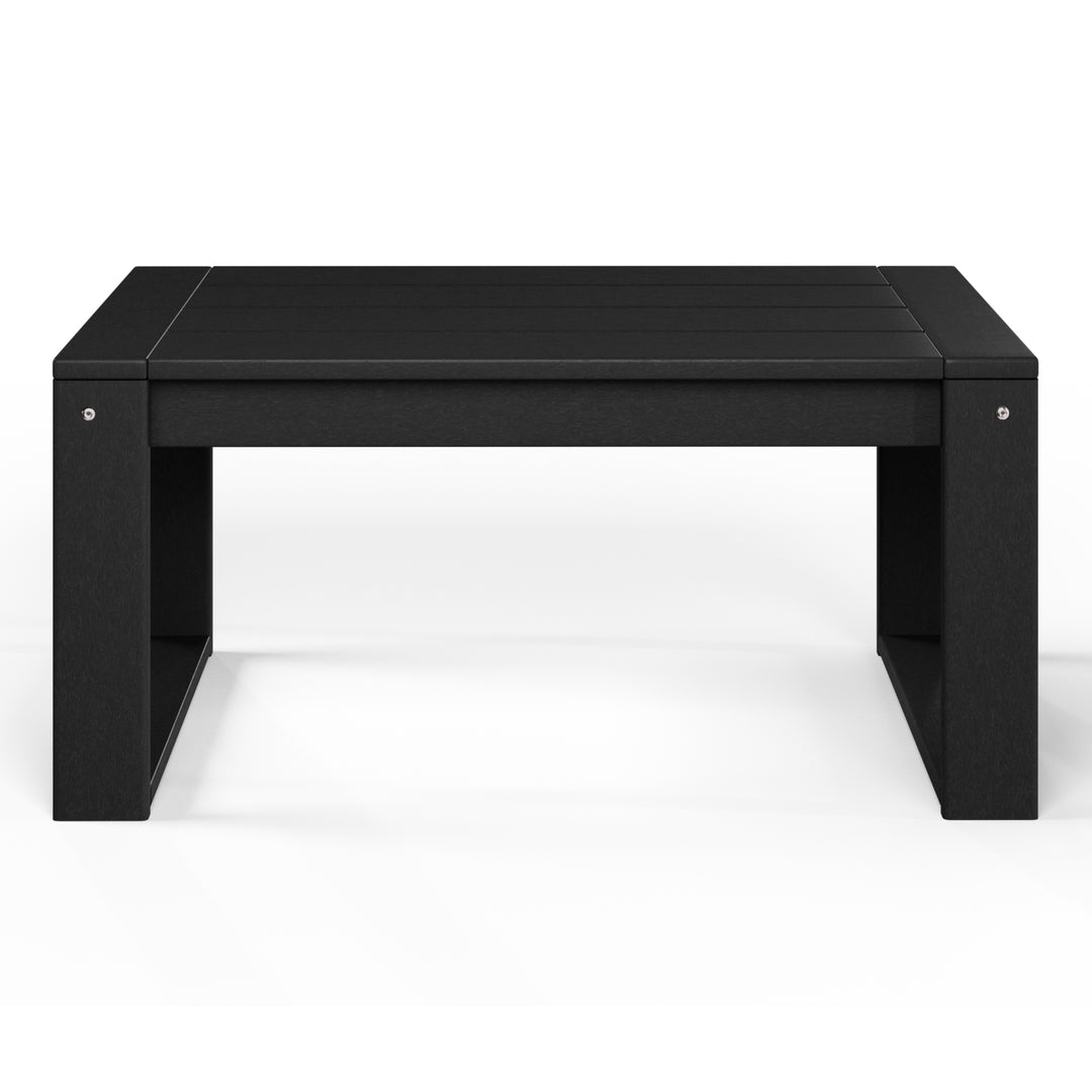 Modern Outdoor HDPE Rectangle Patio Coffee Table
