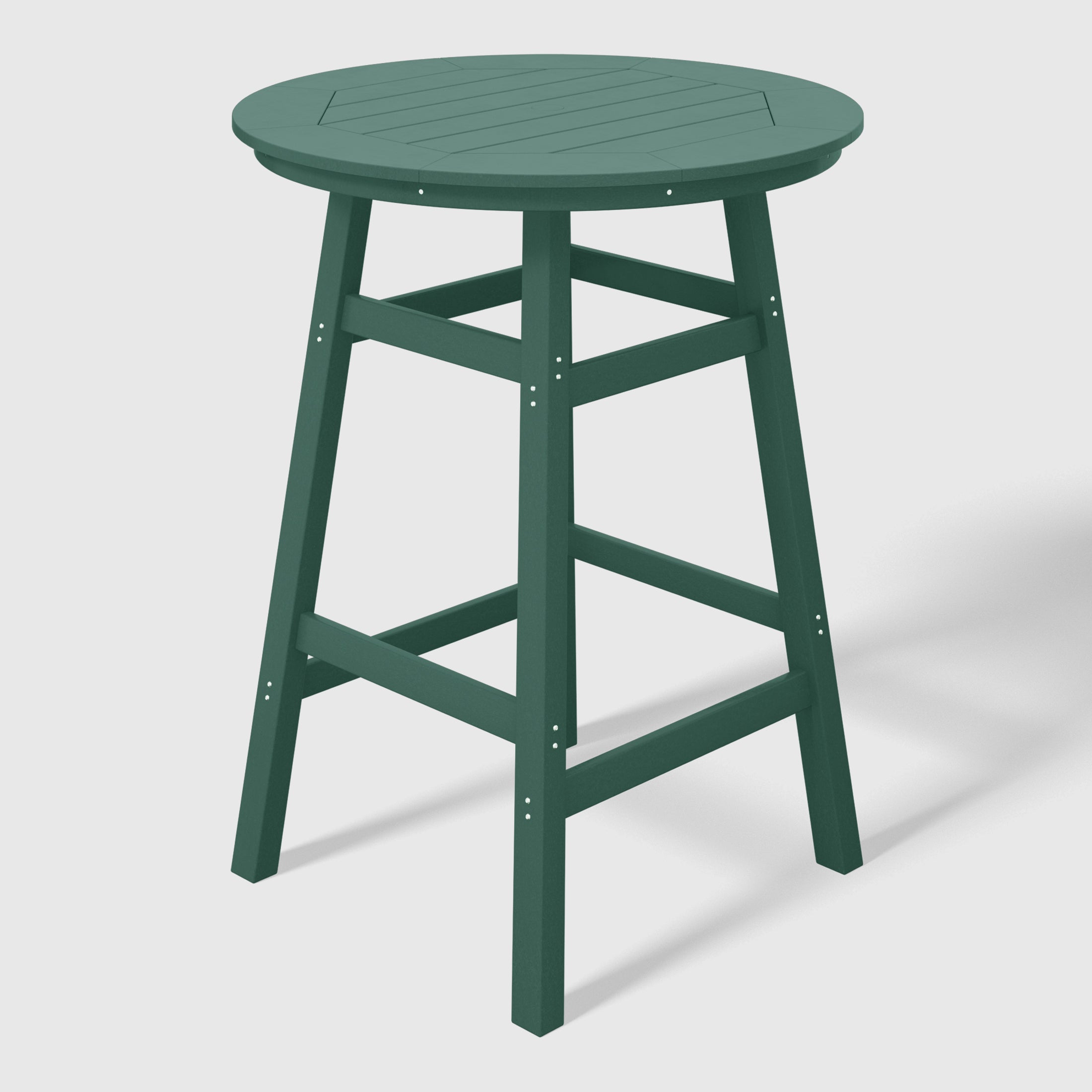 Malibu Outdoor 35" HDPE Round Patio Bar Height Table