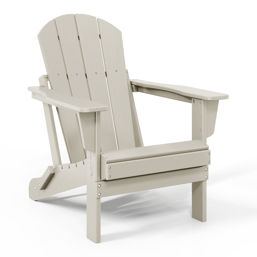 Malibu Westintrends 2 piece set outdoor folding Poly Adirondack chair