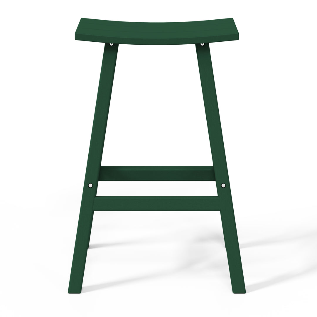 Malibu 2 piece set of 29" height Outdoor / Patio Saddle bar stools