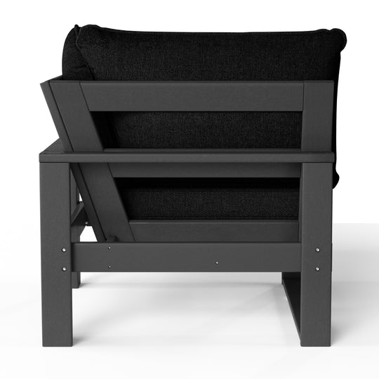 Outdoor HDPE Sectional Corner Sofa Seat with Water-Proof Cushions