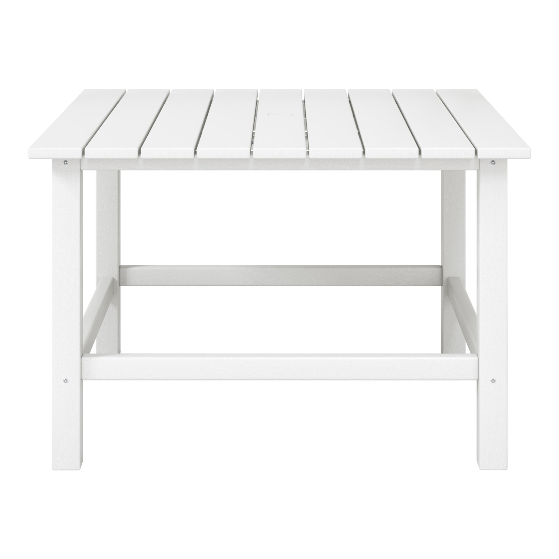 Malibu Kids Outdoor Patio Furniture HDPE 30" Wide Square Dining Table