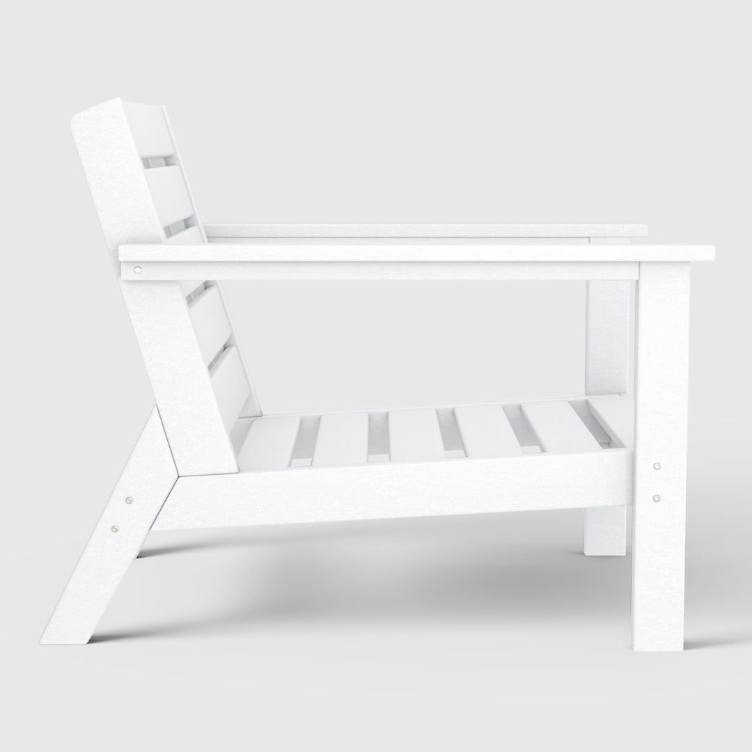 Avalon Outdoor Patio HDPE Deep Seating Armchair (Set of 2)