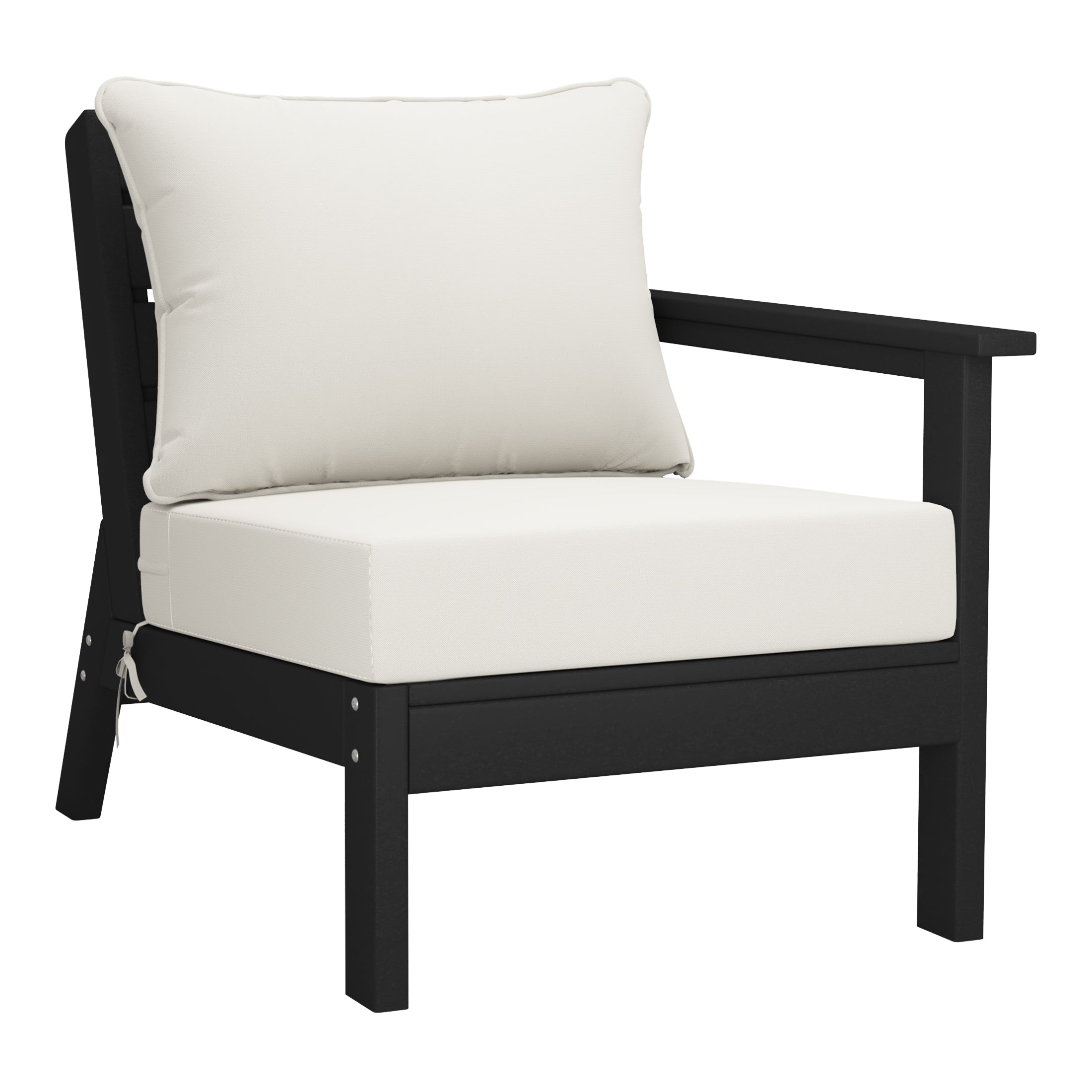 Avalon Outdoor Patio HDPE Sectional Sofa with Patio Cushions
