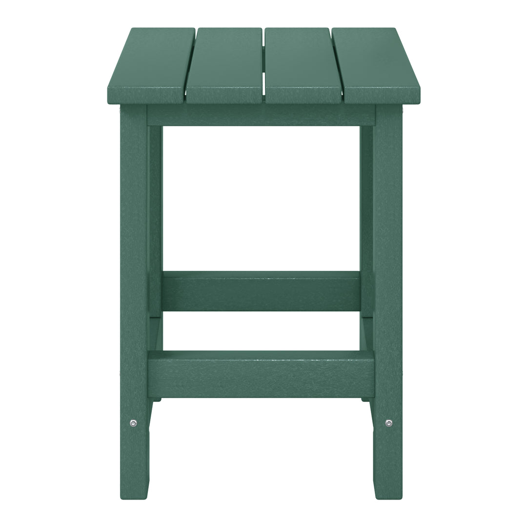 Malibu Kids Outdoor Patio Furniture HDPE Adirondack Square Side Table